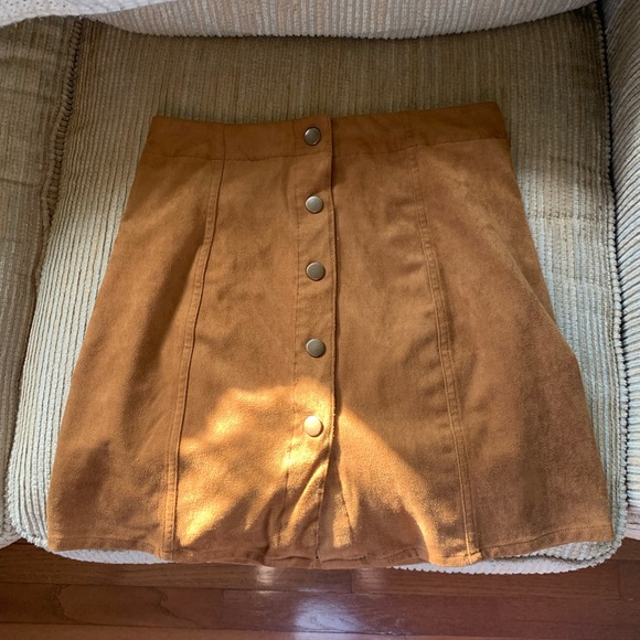Brown button up skirt - Picture 1 of 1